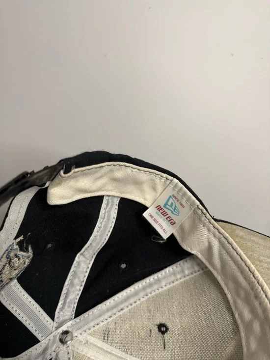 Vintage Carolina Panthers Plain Logo Snapback Hat New Era - Picture 2 of 3